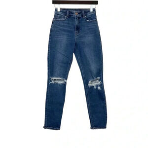 American Eagle Mom Jeans Distressed Size 00
